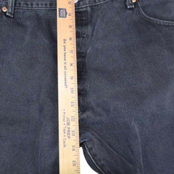 Levi’s 501 Faded Black Jeans W44 L30 Button Fly Straight Leg USA Classic - Picture 6 of 11